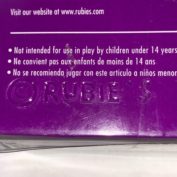 Rubie's Women's Costume Purple Chill Long Hair Wig New Old Stock - Picture 7 of 8